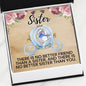 Sister 'Chariot Edition' Forever Love Necklace - Love You This Much