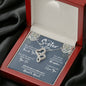 Sister Mothers Day Intertwined Hearts Necklace - Love You This Much