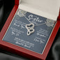 Sister Mothers Day Intertwined Hearts Necklace - Love You This Much