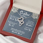 Sister Mothers Day Intertwined Hearts Necklace - Love You This Much