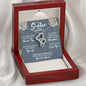 Sister Mothers Day Intertwined Hearts Necklace - Love You This Much