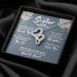 Sister Mothers Day Intertwined Hearts Necklace - Love You This Much