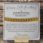 Son 16th Birthday Classic Cuban Bracelet - Love You This Much
