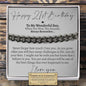 Son 21st Birthday Classic Cuban Bracelet - Love You This Much