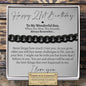 Son 21st Birthday Classic Cuban Bracelet - Love You This Much