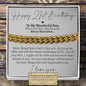Son 21st Birthday Classic Cuban Bracelet - Love You This Much