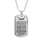 Son (Carry You) Dog Tag Necklace - Love You This Much