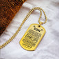 Son (Carry You) Dog Tag Necklace - Love You This Much