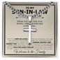 Son In Law Wedding Day Cross Cuban Necklace - Love You This Much