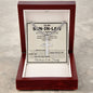 Son In Law Wedding Day Cross Cuban Necklace - Love You This Much