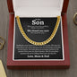 Son (Mom & Dad) Cuban Chain Necklace - Love You This Much