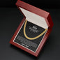 Son Never Feel That (Love Dad) Cuban Chain Link Necklace - Love You This Much