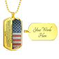 Son On Wedding Day Dog Tag Necklace Upgraded - Love You This Much