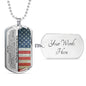 Son Wedding Day (Love Dad) Dog Tag Necklace - Love You This Much