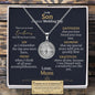 Son Wedding (from Mom) Compass Necklace - Love You This Much
