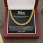 Son Wedding (Love Dad) Cuban Link Chain Necklace - Love You This Much