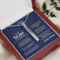 Son Wedding Love Mom Bar Necklace - Love You This Much