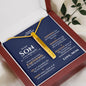 Son Wedding Love Mom Bar Necklace - Love You This Much