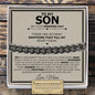 Son Wedding (Love Mom) Classic Cuban Bracelet - Love You This Much