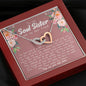 Soul Sister Best Friend Interlocking Hearts Necklace - Love You This Much