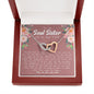 Soul Sister Best Friend Interlocking Hearts Necklace - Love You This Much