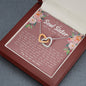 Soul Sister Best Friend Interlocking Hearts Necklace - Love You This Much