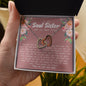 Soul Sister Best Friend Interlocking Hearts Necklace - Love You This Much