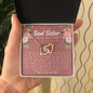 Soul Sister Best Friend Interlocking Hearts Necklace - Love You This Much