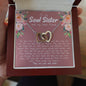 Soul Sister Best Friend Interlocking Hearts Necklace - Love You This Much