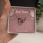 Soul Sister Best Friend Interlocking Hearts Necklace - Love You This Much