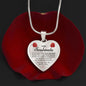 Soulmate Roses Heart Necklace - Love You This Much