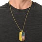 To My Boyfriend (American Flag) Dog Tag Necklace - Love You This Much