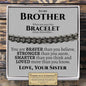 To My Brother (Love Sister) Classic Cuban Bracelet - Love You This Much