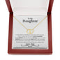To My Daughter (Love Dad) Solid Gold Necklace - Love You This Much