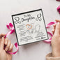 To My Daughter (Love Mom) Interlocking Hearts Necklace - Love You This Much