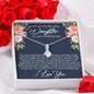 To My Daughter on your Wedding Day Alluring Beauty Necklace - Love You This Much