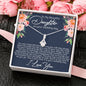 To My Daughter on your Wedding Day Alluring Beauty Necklace - Love You This Much
