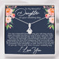 To My Daughter on your Wedding Day Alluring Beauty Necklace - Love You This Much