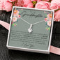 To My Granddaughter Alluring Beauty Necklace - Love You This Much