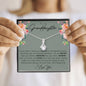 To My Granddaughter Alluring Beauty Necklace - Love You This Much