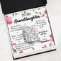 To My Granddaughter 'Christopher Robins Quote' Interlocking Hearts Necklace - Love You This Much