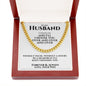 To My Husband I choose You Cuban Chain Necklace - Love You This Much
