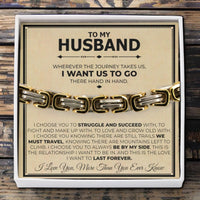 Thumbnail for To My Husband Twist Steel Bracelet - Love You This Much