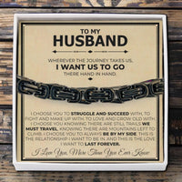 Thumbnail for To My Husband Twist Steel Bracelet - Love You This Much