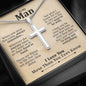 To My Man Always Remember Normal Cross Necklace - Love You This Much
