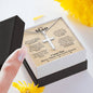 To My Man Always Remember Normal Cross Necklace - Love You This Much