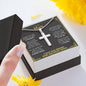 To My Man Challenge Normal Cross Necklace - Love You This Much