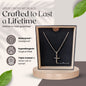 To My Man Cross Necklace - Love You This Much