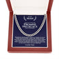 To My Man Cuban Chain Necklace - Love You This Much