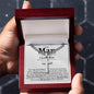 To My Man Cuban Cross Necklace - Love You This Much